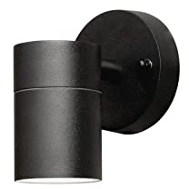 Konstsmide Modena 7572 Wandleuchte (B: 6cm T: 9cm T: 9cm, 1x35W, IP44) matt-schwarz