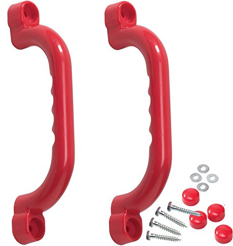 Garden Games Haltegriffe Set von 2 mit Finger Grips ideal für ein Klettergerüst, Spielgeräte, Spieltürmeoder, Stelzenhäuser, und Spielhäuser