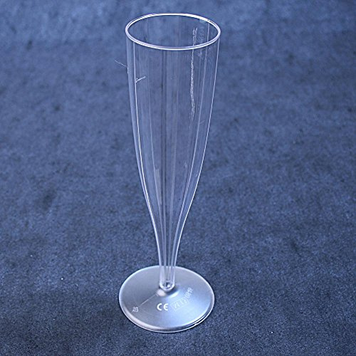 Flûte à champagne monobloc 13.5cl - 19.5cm - transparent - paquet de 10