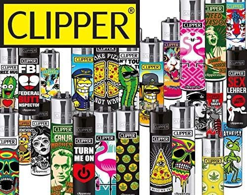 Clipper - Pack de 20 Encendedores Reutilizables Surtidos, Multicolor | Diseño Clásico | Plástico Resistente | Ideal para Uso Diario | CP11