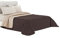 Italian Bed Linen Q-EL Elegant Edredòn estivo, Microfibra, Marron/Crema, 260x270 cm