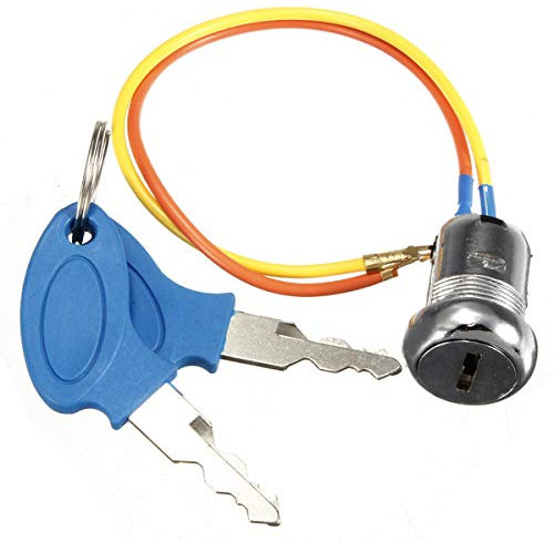 Alamor Accensione Chiave Interruttore Lock Kart Scooter Bici elettrica 2 Tasti Mini