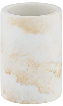 Wenko Porta Odos per spazzolino da Denti e dentifricio, Poliresina, Bianco, 8 x 10 x 8 cm