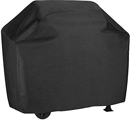 BBQ Cover Waterproof BBQ Gas Grill Cover Black Barbecue Cover UCARE Large 210D Outdoor Gas Charcoal Barbecue Gill Protector cover of Weber Brinkmann Char Broil Black (XXL 190 * 71 * 117cm)