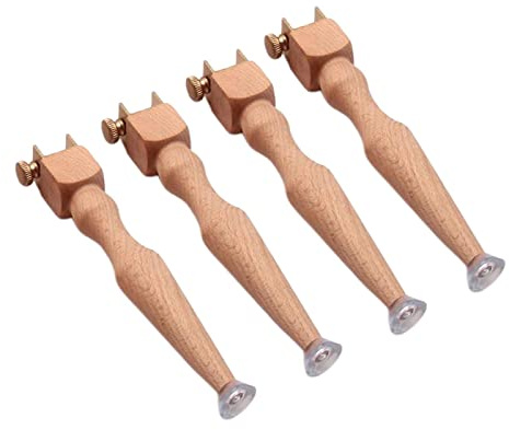 Holz Stickrahmen Standbeine, 4Pcs Hand Stickrahmen Beine Rack, Wood Embroidery Hoop Legs, Wooden Embroidery Hoop Frame Stand, Handarbeits-Kreuzstich-Rack-Ständer für Stickständer