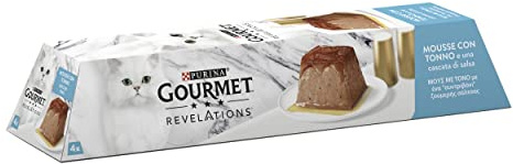 GOURMET Revelations Cibo Umido per Gatti Adulti Mousse con Tonno 24 Confezione da 57g