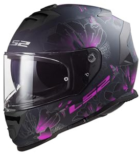 LS2, Integraler Motorradhelm STORM II BURST Matt Black Pink, S