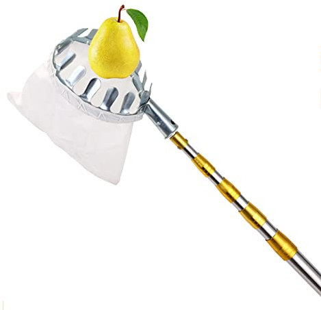 LekLai Obstpflücker, Teleskop-Obstfänger, Längenverstellbare Stange, Leichtes Obstpflückwerkzeug Für Zitronen, Mehr Früchte
