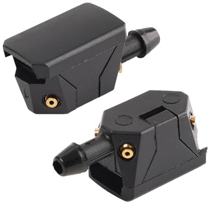 Suvnie 2 PCS Front Windshield Washer Nozzles, 4 Holes Car Windshield Washer Wiper Arm Sprayer, Auto Left Right Windshield Washer Squirter Nozzle Replacement, Universal Vehicle Accessories