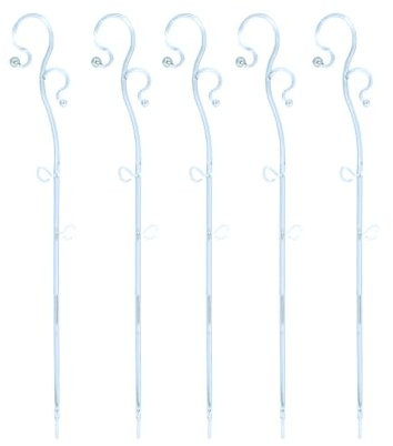 TYMAR Orchideenstab, Orchideenunterstützung Kunststoff (39 cm, Transparent)