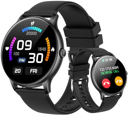 Smartwatch donne uomini con funzione telefono 1,28 HD touchscreen IP68 orologio sportivo con misurazione della pressione sanguigna frequenza cardiaca del sonno smart watch per iOS Android