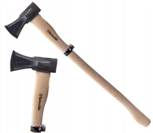 Schmith - Ascia con cuneo 2000g - Ideale per legna da ardere - Resistente - Ergonomica - Robusta - Silvicoltura2 kg