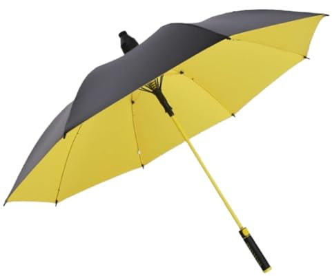 JgYiAngBq Regenschirm, Sonnenschirm, Golfschirm mit Teleskop-Abdeckungsbefestigung, automatischer Öffnungsknopf, geeignet for alle Jahreszeiten(Size:Blue)
