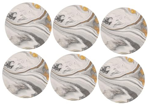 Cabilock 6piezas Posavasos Decorativos para Mesa De Centro Unidades Almohadillas Diseño Moderno
