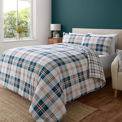 Bettdecke 200x220 Ohne Bezug Nutzbar, Rasterlinien Drucken Bettdecken Waschbar Ganzjahresdecke Retro Stil 4 Jahreszeiten Steppdecke, Bettzeug Microfaser mit 2 Kissenbezug für Sommer Winter Doppelbett