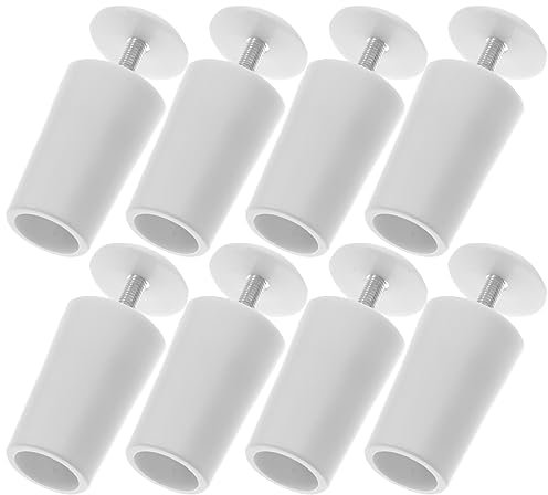 ERINGOGO Curtain Roller Stopper Kit 8pcs White Window Shutter Stopper Replacement Parts Nut Core for Roller Blinds Repair and Safety