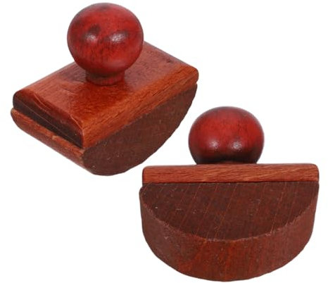 OFFSCH 2 Stück Holz Tintenlöscher Mit Schaukelwippe Schnelltrocknender Tintenabsorber Schreibtisch Vintage Kalligraphie Stempelkissen
