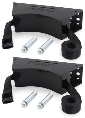 Sknrlko Propane Tank Holder Gas Cylinder Wall Mounted Bracket Gas Cylinder Holder Propane Tank Mount Holder with Screws 2Set
