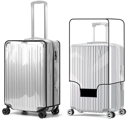 Deaguid Klare Kofferabdeckung, transparente Gepäckabdeckung, wasserdicht, Trolley-Koffer, staubkratzfest, farblos, 71 cm