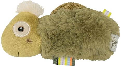 Fehn Stabgreifling Chamäleon – Kuscheltier-Greifling für Babys | Zum Rasseln, Fühlen und Spielen – ein treuer Begleiter für Kleinkinder ab 0 Monaten