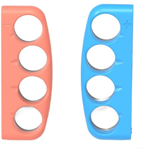 Lastdaytime Ensemble de poignées magnétiques pour Switch 2, manette de jeu avec dragonne (bleu orange)