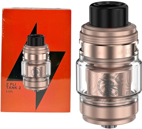 Atomizador Z Fli Tank 2 de 5,5 ml con flujo de aire superior compatible con bobinas de la serie Z con sistema a prueba de fugas para Aegis Legend 5 Mod - Sin nicotina, sin líquido