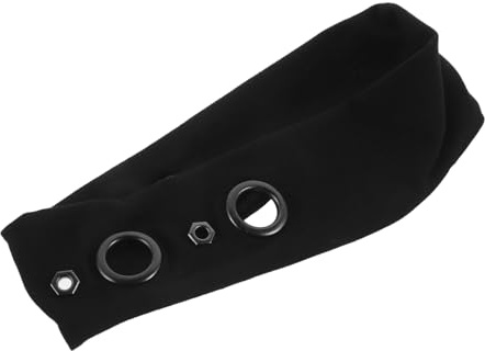 LOLIPPYY Stretchbares Punk Grommet Stirnband für Damen Schwarzes Elastisches Eyelet Haarband mit Retro Lochmuster Bequemes Strapazierfähiges Accessoire für Festivals Partys und Alltag