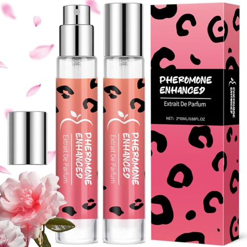 Parfum Pheromone pour Femme - 2 Pièce Parfum Femme, Cadeau Fete des Meres, Idee Cadeau Femme Personnalisé Anniversaire, Cadeau Noel Couple Saint Valentin, Parfum Cheveux Longue Durée-20ML