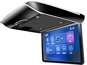 Elektrischer klappbarer Automonitor 15,6-Zoll-Auto-Flip-Down-Auto-Videoplayer Decken-TV-Dachmontage-Anzeige IPS-Bildschirm USB FM BT Rücksitzmonitor(15.6 inch Black)