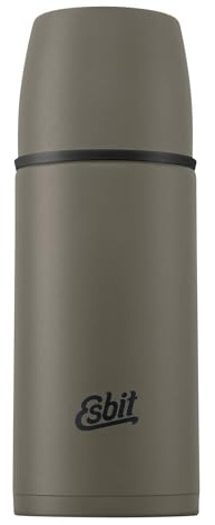 Esbit Classic Isolierflasche 500ml - Thermoskanne für warm & kalt - Thermosflasche mit 2 Bechern - Trinkflasche Edelstahl - Auslaufsicher - Olivgrün