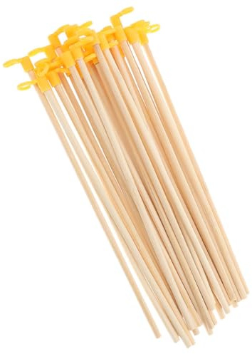 SEWOART Lot de 30 Poignées de Lanterne en Bois 27 CM Accessoires Légers pour Lanternes en Papier Fourniture DIY pour Activités Extérieures et Fêtes Traditionnelles