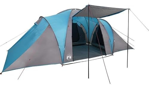 Tenda a cupola per famiglia per 6 persone, impermeabile, poliestere 185T con rivestimento in poliuretano, ideale per campeggio e avventure all'aria aperta
