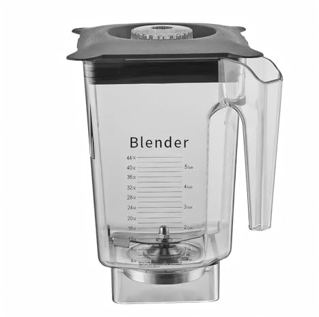 Jarra Mezcladora Profesional/comercial De 90 Oz Y 3 Cuartos, Compatible Con Blendtec, Vaso De Licuadora Con Cuchillas De Acero Inoxidable Y Cubierta De Ventilación
