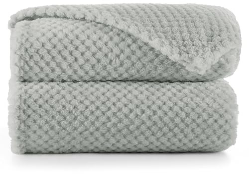 RESTILO Kuscheldecke 220x240 cm Stahl Decke Microfaser Wohndecke Henry | Tagesdecke Fleece weich sanft kuschelig skandinavischer Stil grau anthrazit