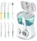 Aquapik® 100 idropulsore dentale Professionale | Elimina la Placca + Raccomandato dai dentisti + Cura i tuoi Impianti e Ortodonzia | 8 Ugelli + 10 Livelli di Pressione + Capacità 600 ml