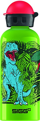 Sigg Dinosaurs, Kinderflasche, Auslaufsicher, BPA Frei, Aluminium, Grün - 0.6 L