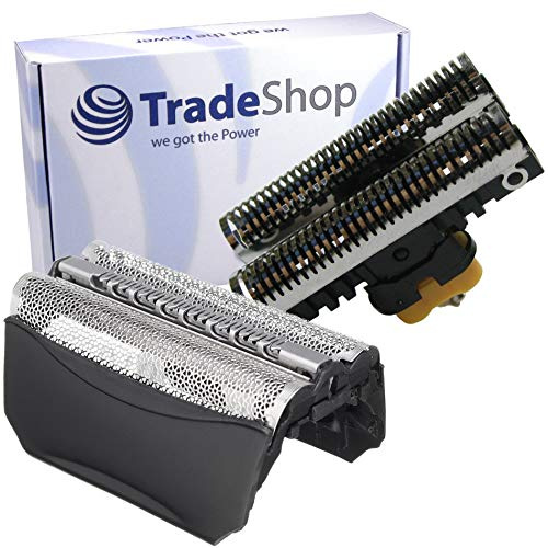 Hochwertiges Kombipack Scherfolie Klingenblock Messer Rasierklinge kompatibel mit Braun 51B 51S für 8915 8970 8975 8985 8986 8987 8990 8991 8995 8998
