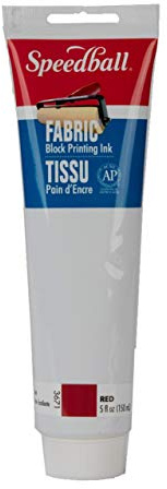 Inchiostro per stampa a blocchi di tessuto, 155,9 g, rosso