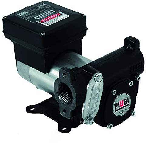 PIUSI Pompa Autoadescante a 12V per Gasolio, Portata 56 litri/minuto, Connessioni 1 BSP con interruttore ON/OFF | Panther DC F0034000B