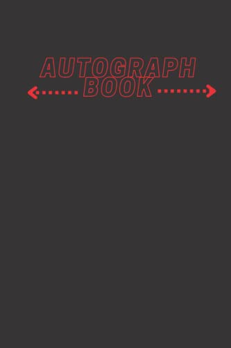 AUTOGRAPH BOOK: A 6x9 120page, retro horror movie font inspired autograph book / album ideal for meet & greets and comic conventions alike