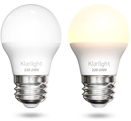 Klarlight LED Dämmerungslicht Sensor Glühbirne E27 5W, äquivalent zu 40W, Auto Ein Aus Glühbirne für Innen Außen Nachtlampe für Garage Korridor Keller Gehweg, Warmweiß 2700K (2 Stück)