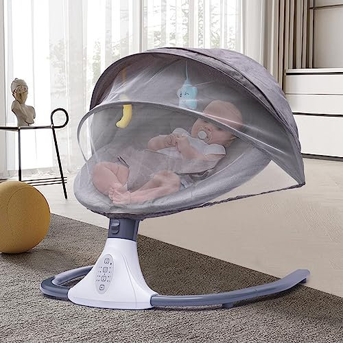 Babywippe mit 4 Vibrationsarten Musik Timing und Bluetooth Fernbedienung für Freien als auch in Innenräumen verwendet