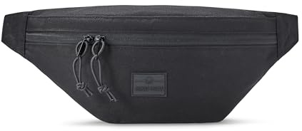 Johnny Urban Bauchtasche Damen & Herren Schwarz - Erik Large - Große Gürteltasche Mit Flexiblem Gurt für Festival - Crossbody Brusttasche Stylisch - Wasserabweisend
