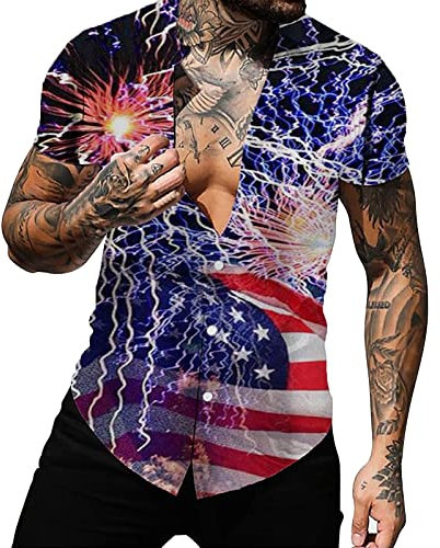 Flash Deals of The Day Chemise Homme Manches Longues Fleurs Chemise Lin Blanc Homme Chemisette Violette Homme Chemise Manche Courte Homme Slim Chemise Homme Col Tunisien Same Day Delivery Items