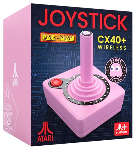Pac-Man CX-40+ Wireless Joystick Pink