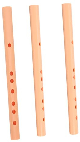 AKOOSY 3 piezas Flauta Plástica Profesional La para Principiantes Ligera Fácil de Transportar