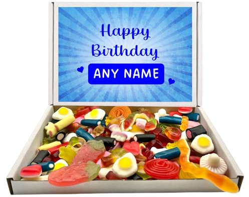 Any Name Personalised Happy Birthday Popular Quality Pick n Mix Sweets Letterbox Gift Selection (Jelly Mix 400g)