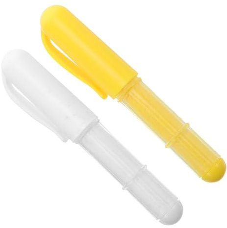 OSALADI Marcadores de Tiza para Tela Recargables 2piezas para Costura y Acolchado, Precisos y Lavables, Ideales para Prendas y Textiles en Uso de Taller