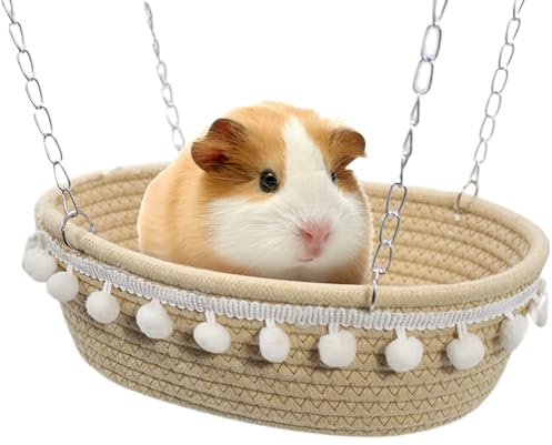 -Klätterlounge – plyschhängmatta för illrar, varm hängmatta, korgsovare, mysig plats att dra sig tillbaka för Chinchilla Sugar Glider | mjuk smådjursbur-hängmatta för råttor mus-degu-set