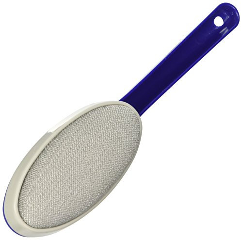 PARODI & PARODI- Vellutina Spazzola Togli Pelucchi per Abiti, Levapelucchi in Velluto Direzionato, Efficace su Tutti i Tessuti, Tappeti, Mobili Imbottiti, Auto. Spazzola rotante. Colore Blu 10x33x6